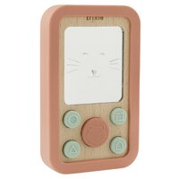 Téléphone bébé en bois Trixie, Mme Cat
