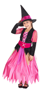 Verkleedpak Pretty Witch roze maat 104/116-Vooraanzicht