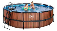 EXIT piscine avec filtre à cartouche Ø 4,27 x H 1,22 m Wood-Image 2