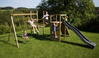BnB Wood portique Madagascar Adventure Commando avec toboggan anthracite-Image 2