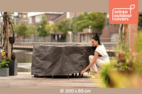 Outdoor Covers housse de protection pour ensemble de jardin rond polyester Ø 200 x H 75 cm-Image 6
