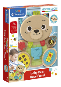 baby Clementoni Montessori Baby Bear Busy Panel-Côté gauche