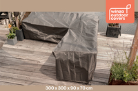 Outdoor Covers beschermhoes voor loungeset hoekbank L 300 x B 300 x H 70 cm polypropyleen-Afbeelding 8