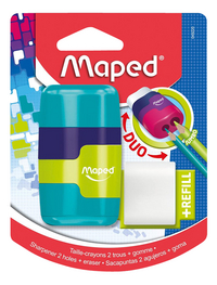 Maped taille-crayon 2 trous + gomme