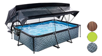 EXIT zwembad met overkapping en zonnedak L 3 x B 2 x H 0,65 m-Overzicht