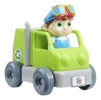 Cocomelon voertuig om te bouwen met figuur - Vuilniswagen