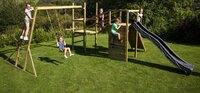 BnB Wood portique Madagascar Commando Monkey Bar avec toboggan anthracite-Image 2