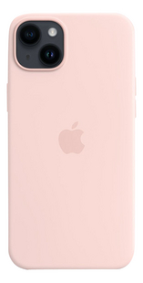 Apple coque en silicone MagSafe pour iPhone 14 Plus Rose craie