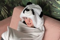 Noxxiez plaid à capuche Panda-Image 2