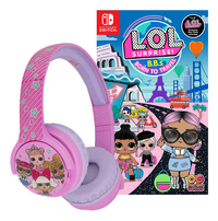 Bluetooth hoofdtelefoon L.O.L. Surprise! + game Nintendo Switch L.O.L. Surprise! B.B.s Born to Travel ENG/FR