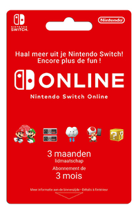 Gift Card Nintendo Switch Online - lidmaatschap 3 maanden
