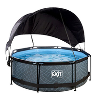 EXIT piscine avec dôme pare-soleil Ø 2,44 x H 0,76 m Stone-Détail de l'article