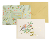 Enfant Terrible carte de vœux Shanti Chique Joyeux Noël - 10 pièces