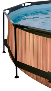EXIT piscine avec dôme pare-soleil Ø 2,44 x H 0,76 m Wood-Détail de l'article
