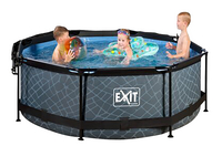 EXIT piscine avec dôme pare-soleil Ø 2,44 x H 0,76 m Stone-Image 2