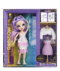 Rainbow High poupée mannequin Fantastic Fashion - Violet-Avant