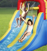 Happy Hop springkasteel met waterglijbaan Double Slide Water Park-Afbeelding 2