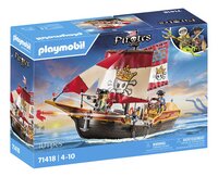 PLAYMOBIL Pirates Piratenschip 71418-Linkerzijde
