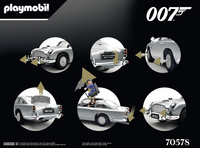 PLAYMOBIL Movie Cars 70578 James Bond Aston Martin DB5 – Edition Goldfinger-Arrière