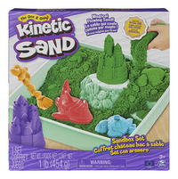 Spin Master Kinetic Sand Sandbox Set groen