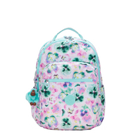 Kipling Sac à dos Seoul Lap Aqua Blossom