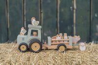 Little Dutch tracteur en bois avec remorque Little Farm-Image 6