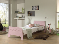 Vipack bed Wynnie roze + nachtkastje-Afbeelding 2