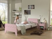 Vipack bed Wynnie roze + nachtkastje-Afbeelding 3