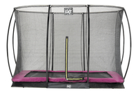 EXIT inbouwtrampoline met veiligheidsnet Silhouette Ground L 3,05 x B 2,14 m roze-Vooraanzicht