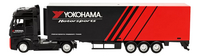Bburago vrachtwagen Mercedes Trailer Yokohama Motorsports-Rechterzijde