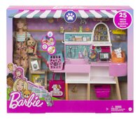 Barbie Careers Dierenwinkel Speelset - met 4 Huisdieren, Verzorgingsplek, Toonbank & Kassa-Vooraanzicht