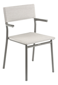 Lafuma ensemble de jardin Oron aspect béton extensible - 6 chaises beige-Détail de l'article