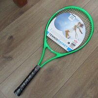 Angel Sports tennisracket 25/ met 2 ballen groen/zwart-Afbeelding 1