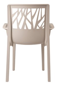 Grosfillex chaise de jardin Vegetal beige-Arrière
