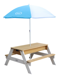 AXI kinderpicknicktafel met parasol Nick Sand & Water naturel