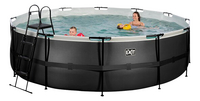 EXIT piscine avec filtre à sable Ø 4,88 x H 1,22 m Black Leather-Image 2