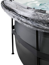 EXIT piscine avec coupole et pompe à chaleur Ø 4,5 x H 1,22 m Black Leather-Détail de l'article