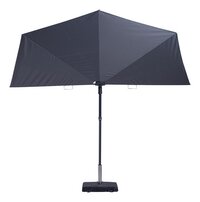 Madison balkonparasol Sun Wave 1,5 x 3 m taupe-Vooraanzicht