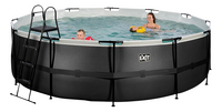 EXIT piscine avec filtre à cartouche Ø 4,88 x H 1,22 m Black Leather-Image 2