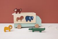 Trixie jouet à tirer/trieur de formes Camion en bois animaux-Image 1