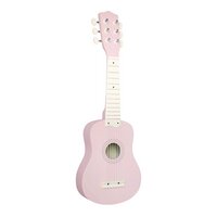 Klassieke kindergitaar hout 53cm pastel roze
