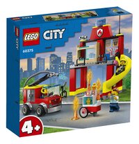 LEGO City 60375 De Brandweerkazerne en de Brandweerwagen