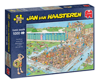 Jumbo puzzel Jan Van Haasteren File aan het Zwembad-Linkerzijde