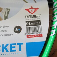 Angel Sports tennisracket 25/ met 2 ballen groen/zwart-Artikeldetail
