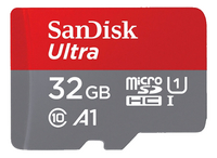 SanDisk carte mémoire microSDHC Ultra A1 Classe 10 32 Go