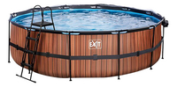 EXIT piscine avec coupole et pompe à chaleur Ø 4,88 x H 1,22 m Wood-Détail de l'article