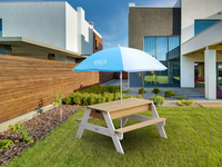 AXI kinderpicknicktafel met parasol Nick Sand & Water naturel-Afbeelding 2