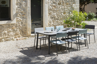 Lafuma tuinset Oron betonlook verlengbaar - 6 stoelen antraciet-Afbeelding 4