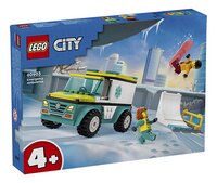 LEGO City 60403 Ambulance en snowboarder-Linkerzijde