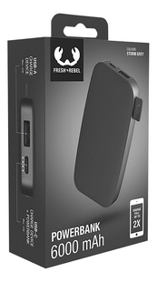 Fresh 'n Rebel Powerbank 6000 mAh USB-C Storm Grey